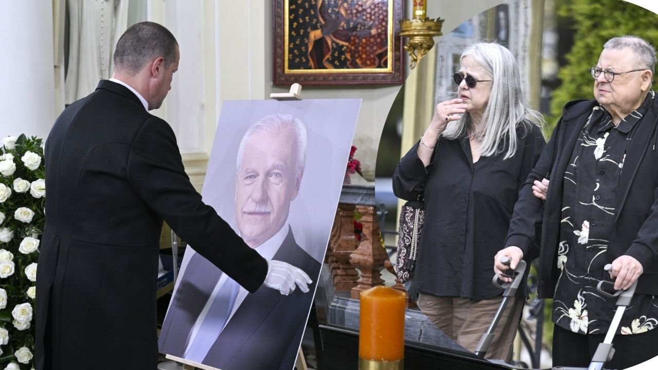 Wojciech Mann z balkonikiem na pogrzebie najlepszego przyjaciela. Fani poruszeni: "Prawdziwe świadectwo wierności"