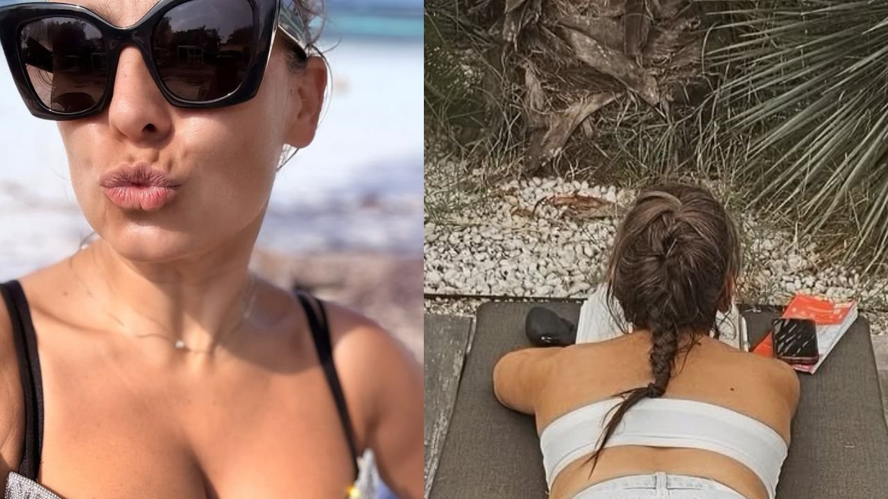 Anna Mucha rozgogolona walczy z upałem w mikroskopijnych majtkach i z przodem na wierzchu. Fani nie mają złudzeń: "Wszystko widać!" [zdjęcia]
