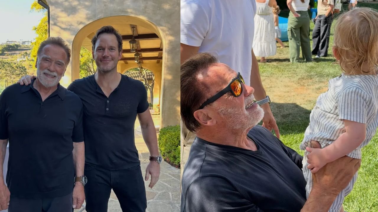 Terminator całkiem rozmiękł na starość? Arnold Schwarzenegger bawi się z wnuczkami. Fani: "To najsłodszy widok" [zdjęcia]