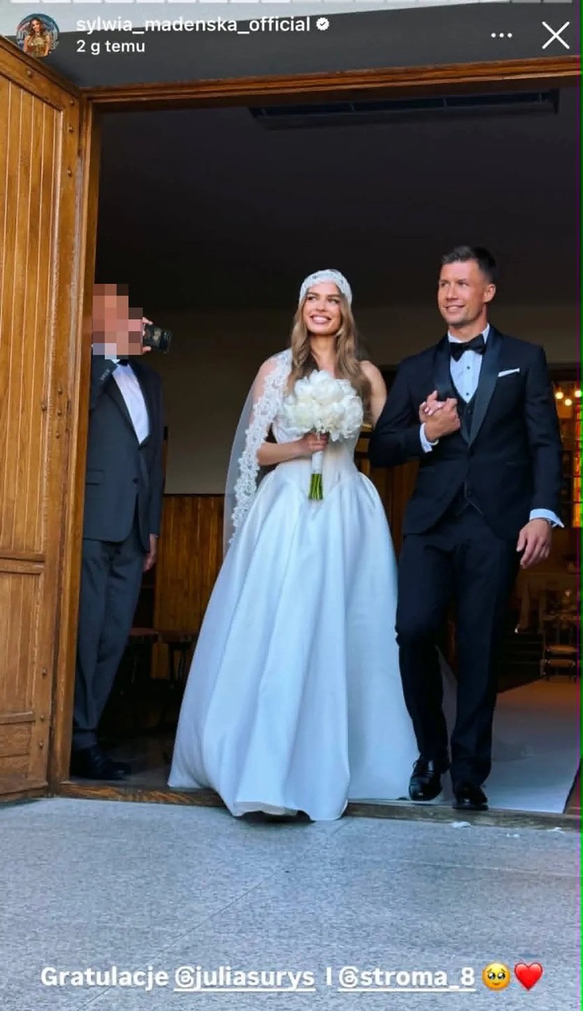 julia suryś w sukni ślubnej