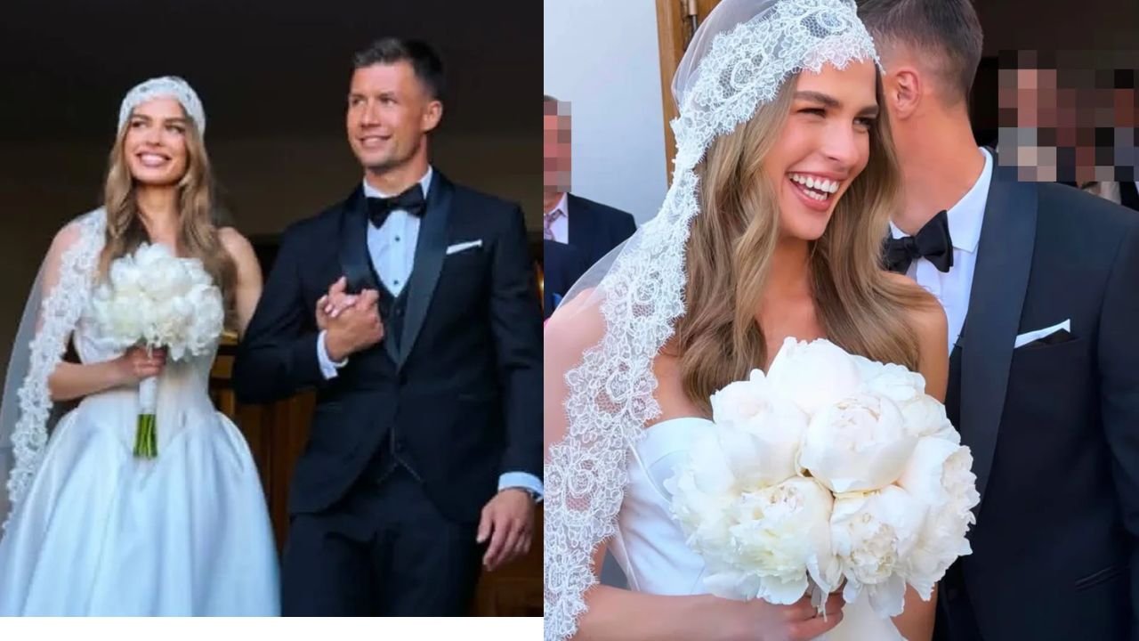 Julia Suryś wzięła ślub z piłkarzem. Na widok panny młodej szczęka opada [zdjęcia]