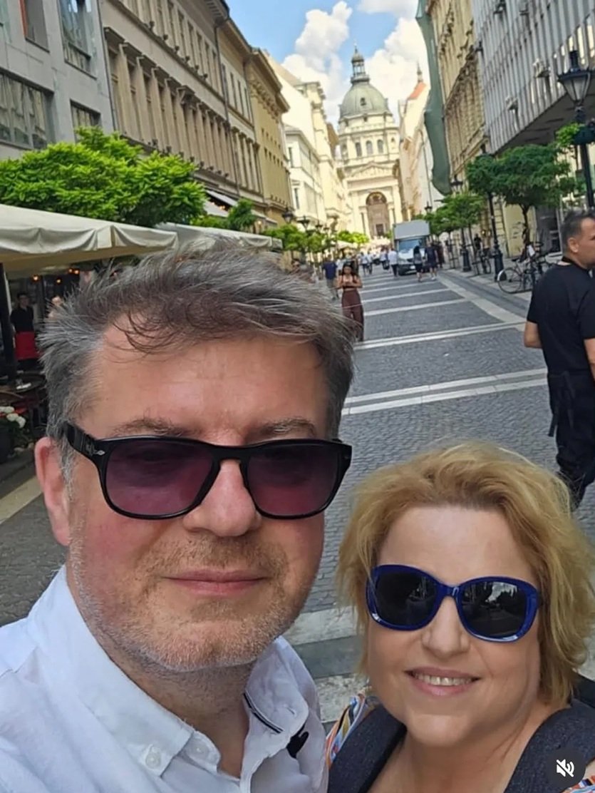 zbliżenie na twarz katarzyny bosackiej i jej męża