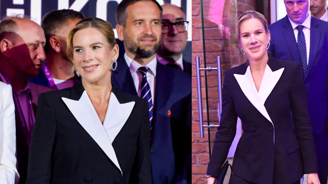Marta Nawrocka odpaliła modową petardę. W lampasach skradła całe show