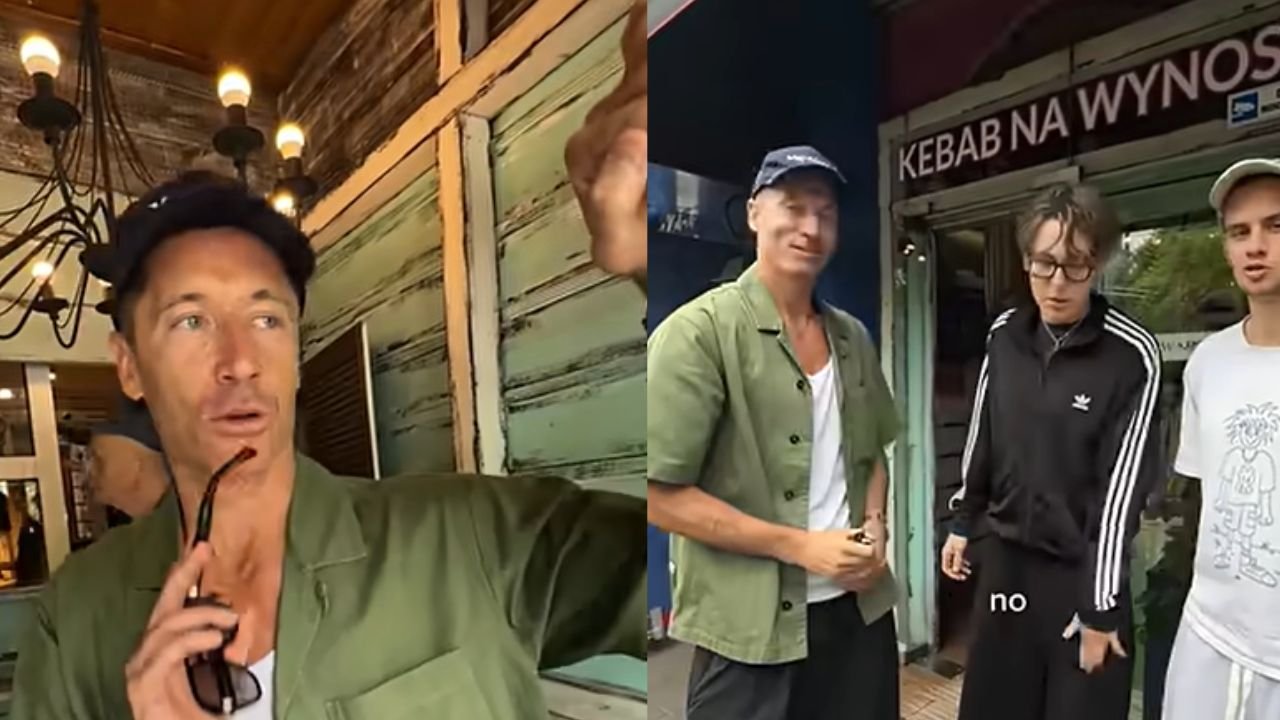Robert Lewandowski zamówił kebaba na Saskiej Kępie, a potem karta została odrzucona. Internauci bez litości: "Zjadł i nie zapłacił?" [wideo]