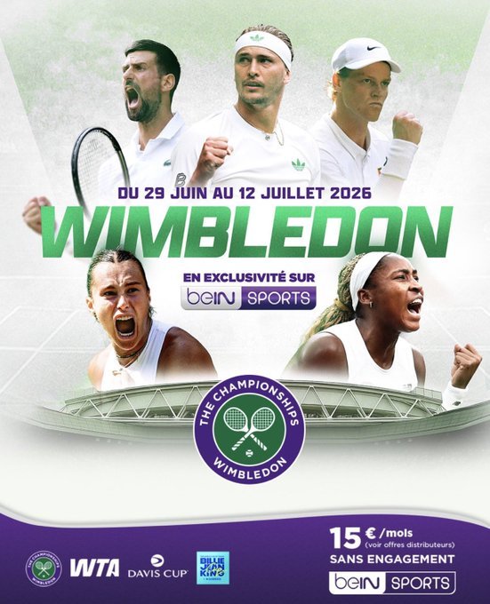 francuski plakat promocyjny wimbledon 2026