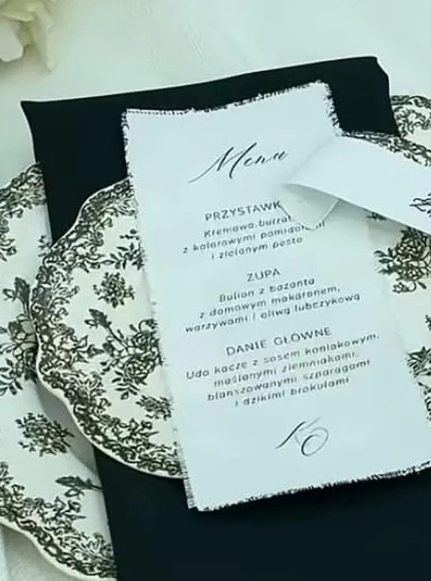 Menu ślubne Klaudii Halejcio