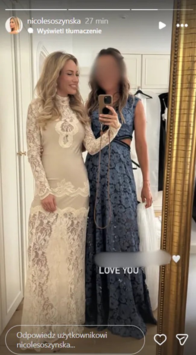 nicole soszyńska ww sukni ślubnej