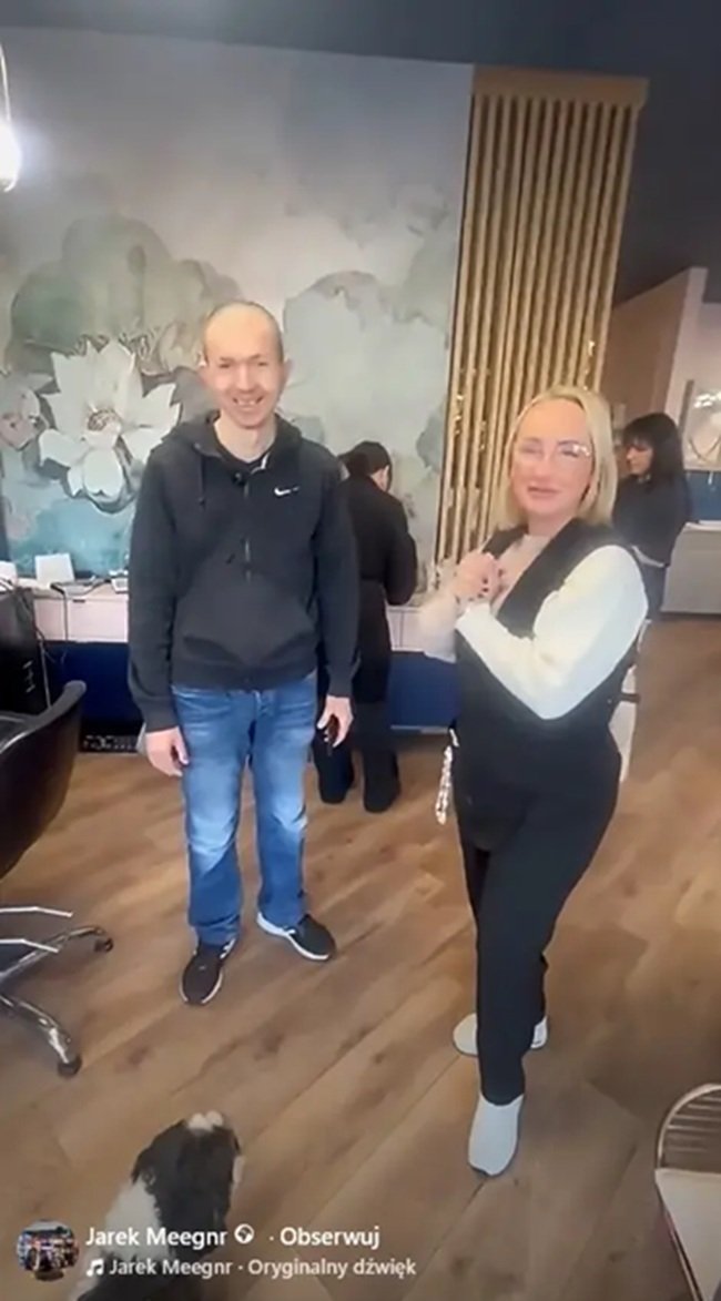 Jarosław Mergner ogolił się na łyso