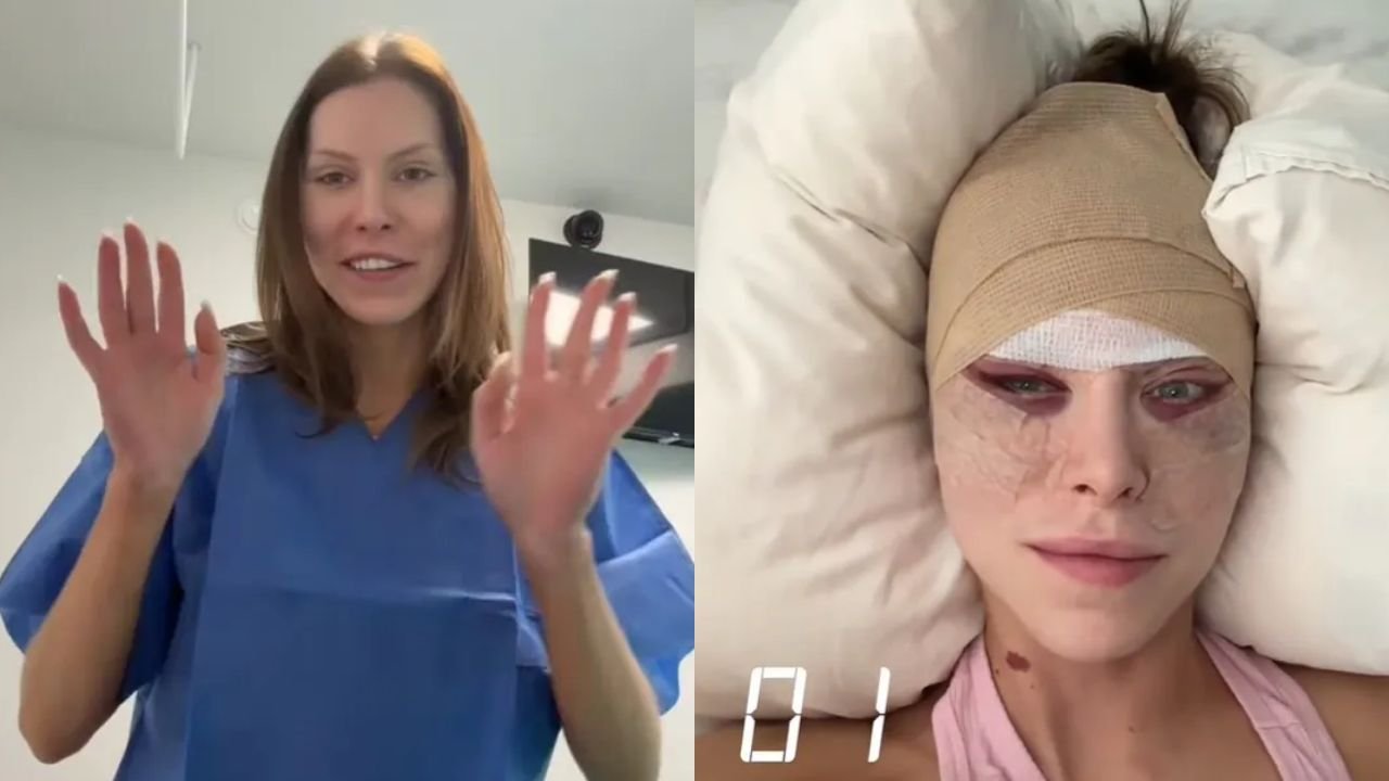 Julia von Stein zapuchnięta i obolała modli się o cud. Fani śledzą relację celebrytki z kliniki [zdjęcia]