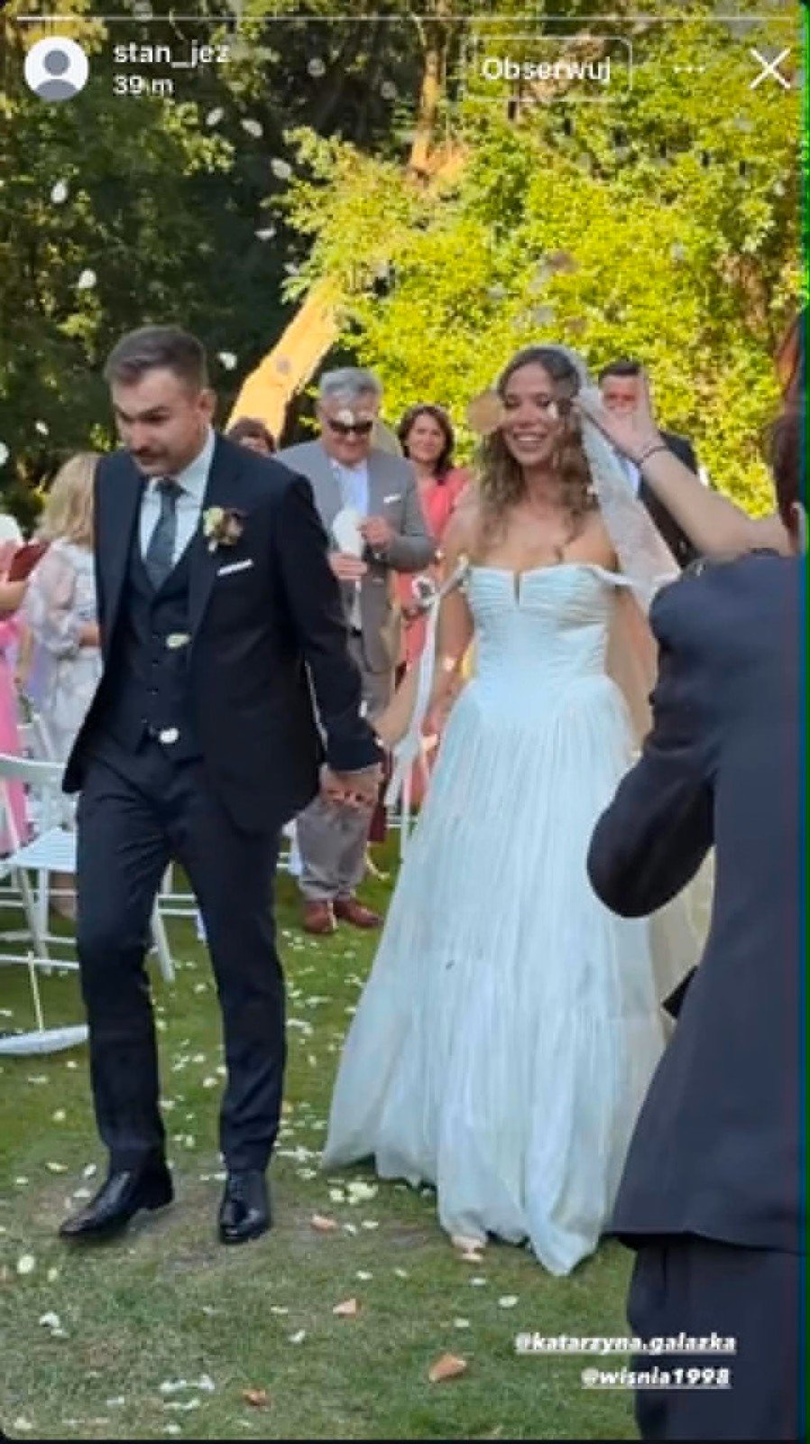 katarzyna glinka na ślubnym kobiercu