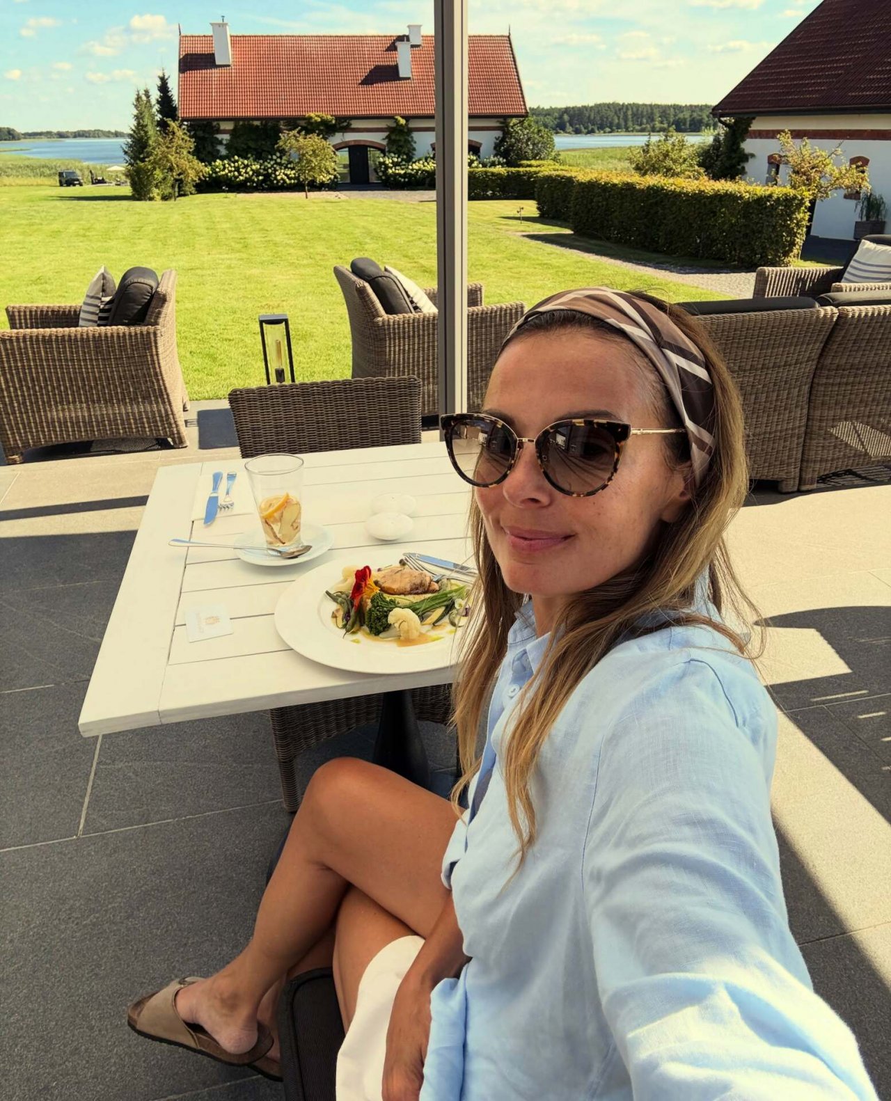 katarzyna glinka w restauracji