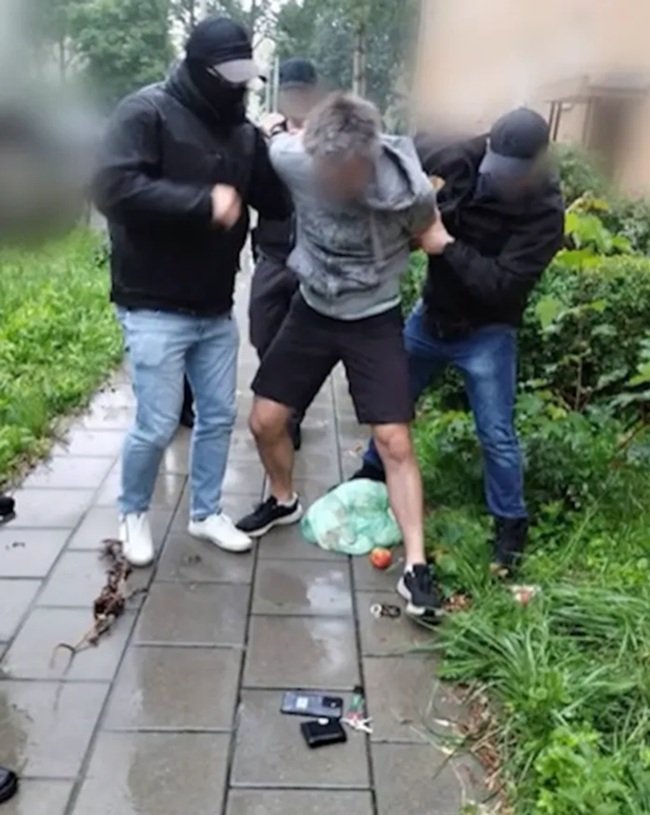 michał s. pojmany przez policję