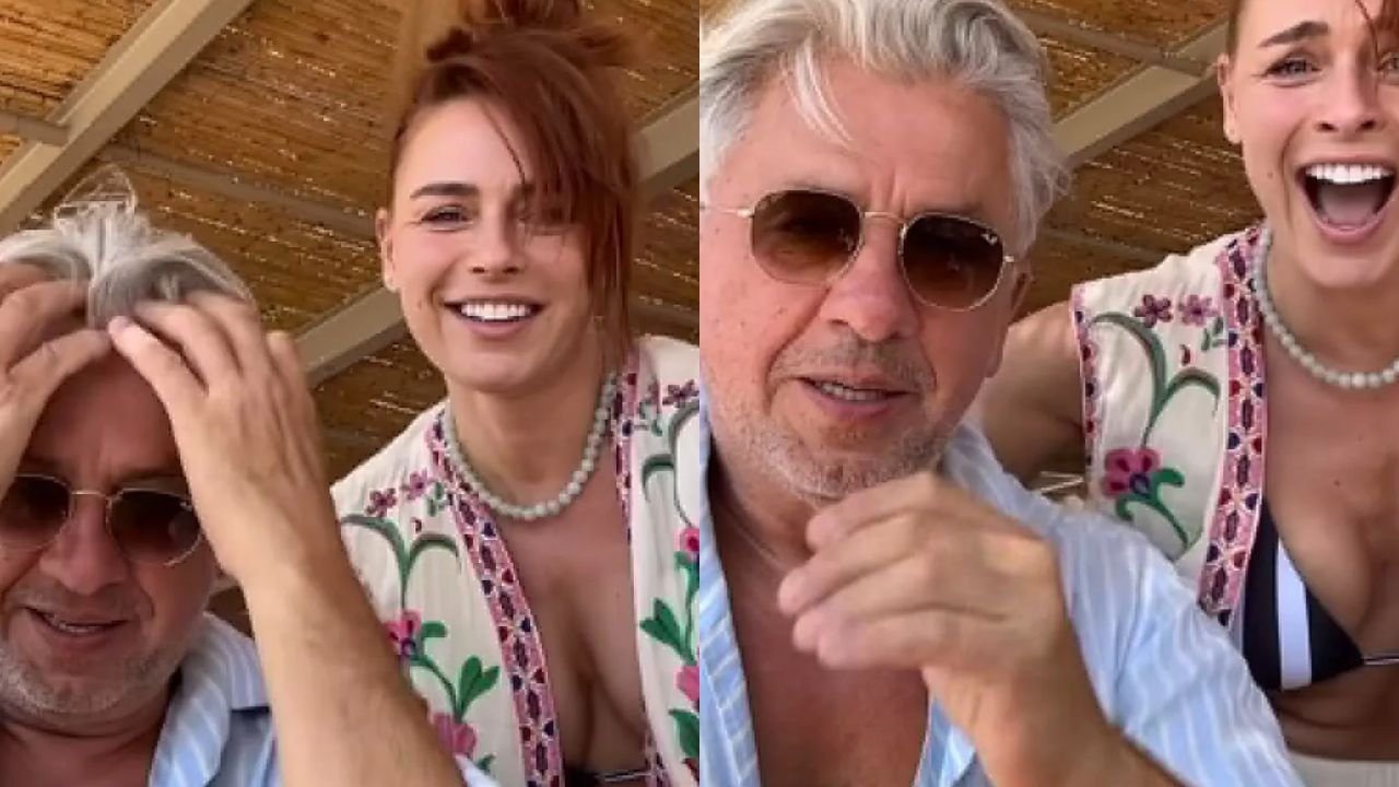 Ależ zrobiło się gorąco. Natasza Urbańska w mikroskopijnym bikini, a Janusz Józefowicz zalicza wpadkę przed kamerą [wideo]
