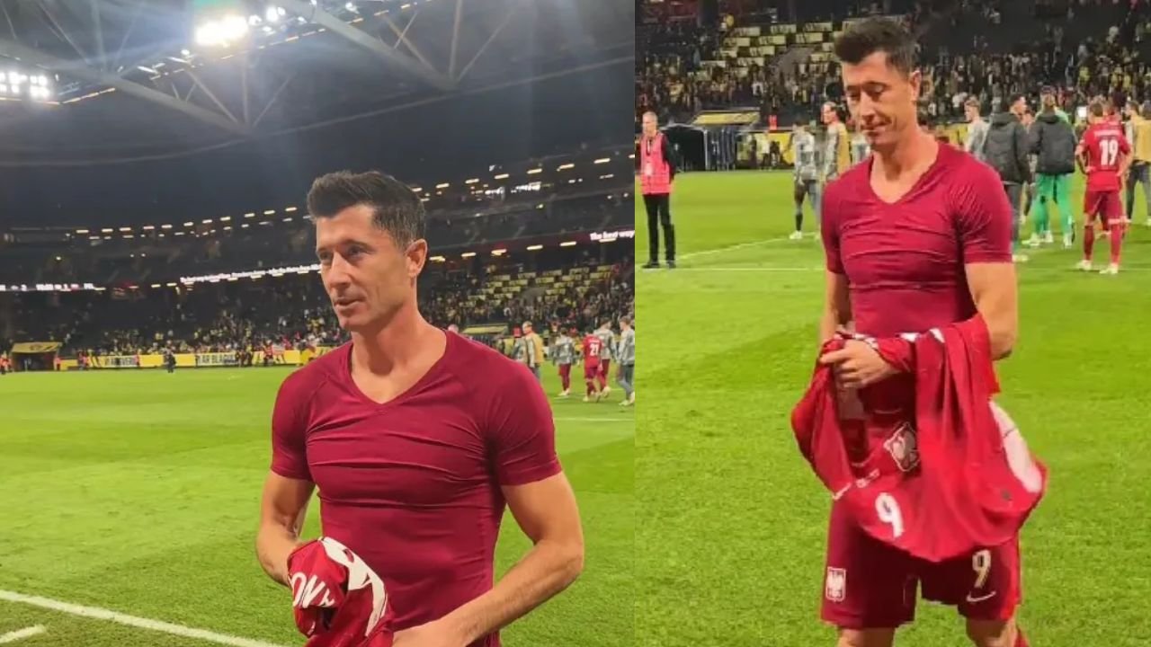 Robert Lewandowski przeskoczył barierki i podszedł do dziecka. Później zrobił coś, od czego serce rośnie [wideo]