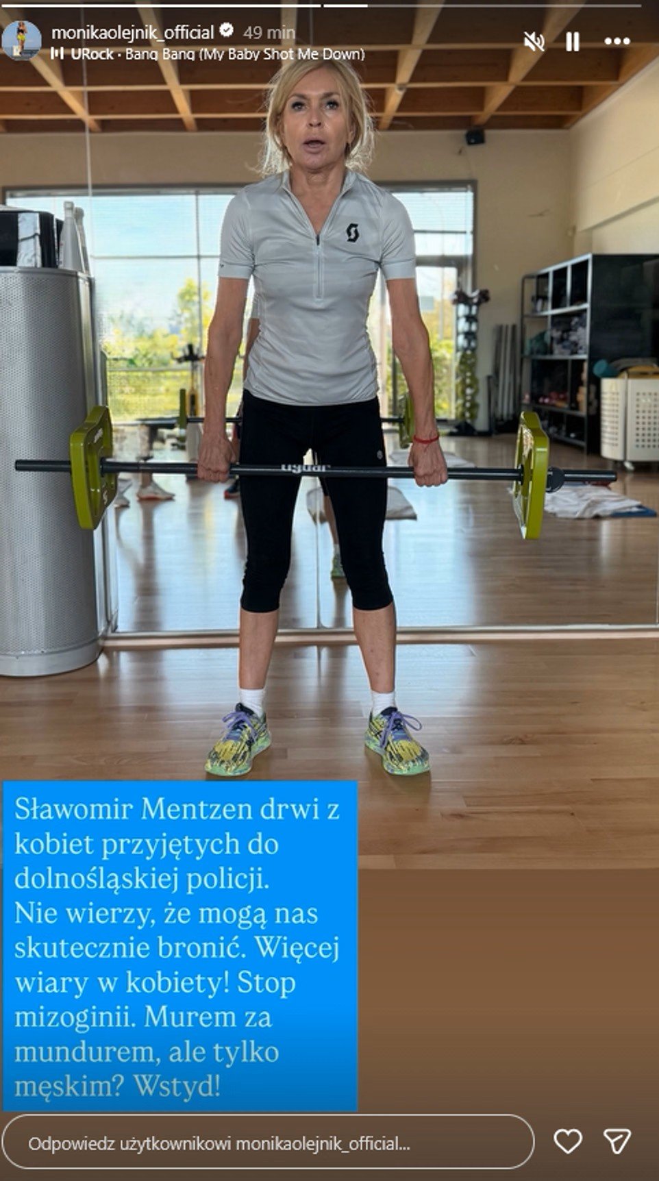 monika olejnik dźwiga ciężary