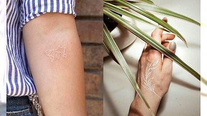 Kobiece białe tatuaże - kilkanaście niesamowitych wzorów