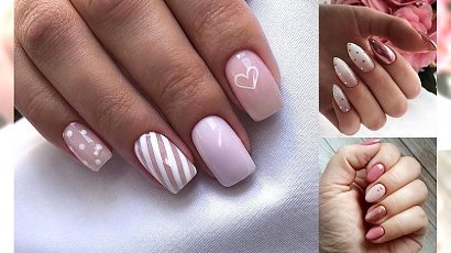 Różowy manicure - galeria najlepszych zdobień z sieci