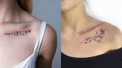 Tatuaż na obojczyk - 20 propozycji na modne tatuaże dla kobiet [GALERIA]