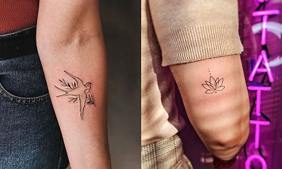 Małe tatuaże - 20 fantastycznych wzorów dla dziewczyn