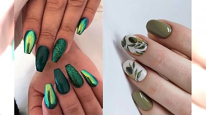Zielony manicure - 23 pomysły na paznokcie w różnych odcieniach zieleni