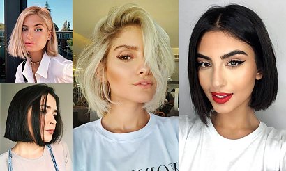 Włosy w pół szyi – katalog kobiecych trendów