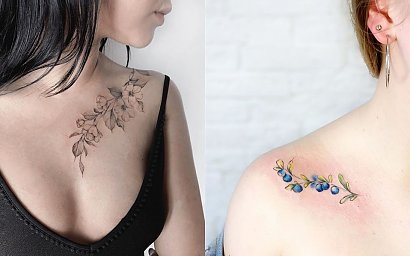 Tatuaż na obojczyk - 20 pomysłów na modne tatuaże dla kobiet