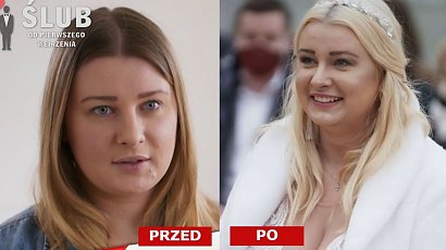 Ślub od pierwszego wejrzenia: Julia lepiej wyglądała w miodowym blondzie? Jej suknia ślubna też nie przypadła fanom do gustu. "Wywaliła biust na stół"