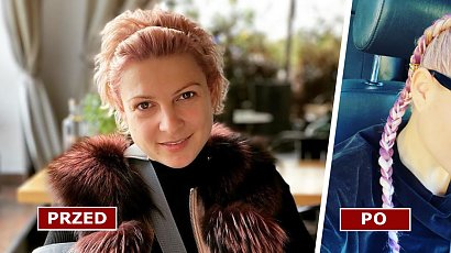 Magda Narożna znów zaszalała z fryzurą! Pixie bob to już przeszłość! Pasują jej fioletowo-różowe warkocze?