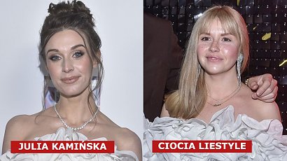 Ciocia Liestyle i Julia Kamińska w takich samych sukienkach glamour! Która wyglądała lepiej?