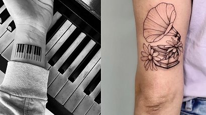 Muzyczne tatuaże - zainspiruj się dźwiękiem!