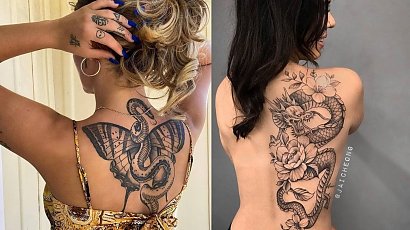 Tatuaże na plecach - super seksowne!