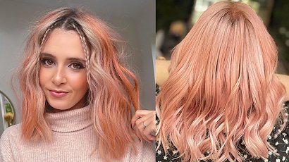 Peach hair - nietypowa koloryzacja, idealna na zimę!