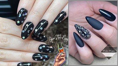 #blacknails - paznokcie dla każdej kobiety. Oto najpiękniejsze stylizacje!