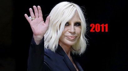 66-letnia Donatella Versace w lateksie z nową twarzą (?) na Oscarach. Czy ma jeszcze jakieś hamulce?
