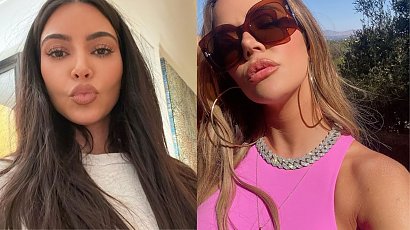 Seksowna Kim Kardashian w obcisłych, srebrnych legginsach w Miami! Przyćmiła kreacją swoją siostrę Khloe?