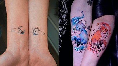 Tatuaże dla przyjaciółek 2022. 18 wzorów, które pomogą Ci przypieczętować przyjaźń