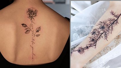 #flowertattoo tatuaż z motywem kwiatów. To hit na wiosnę! Zobacz najlepsze tatuaże!