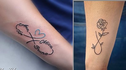 #infinitytattoo - tatuaż z motywem nieskończoności. To popularny hit wśród kobiet!