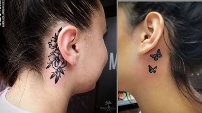 Tatuaż za uchem - oto piękne, dyskretne i modne wzory na 2022 rok!