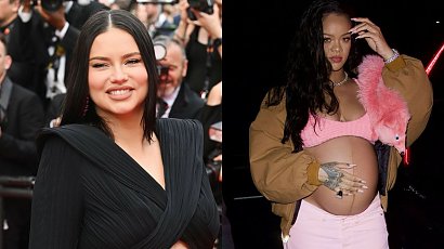 Adriana Lima w ciążowej stylizacji jak Rihanna! Na festiwalu w Cannes odsłania goły ciążowy brzuszek w czarnej sukience