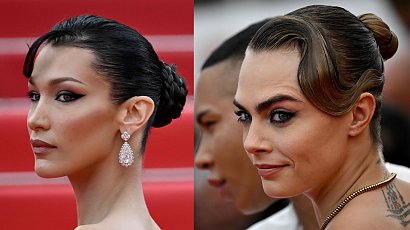 Festiwal fryzur w Cannes: Cara Delevingne i Bella Hadid w slick bun, odmieniona Kylie Minogue we fryzurze grung bob! Wybieramy najlepsze uczesania!