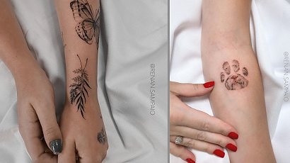 #delicatetattoo - delikatne tatuaże. To popularny motyw wśród kobiet! Zobacz najlepsze projekty!