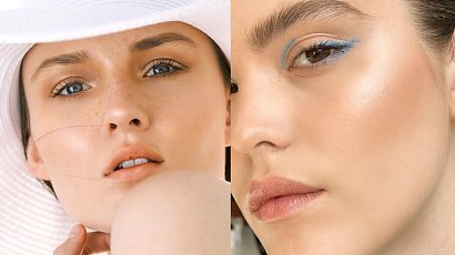 15 pomysłów na lekki make-up na sezon wiosna-lato 2022. Rozświetlacz, fake freckles, szminka i nie tylko!