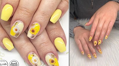 #sunflowernails - paznokcie z motywem słoneczników. Zobacz przepiękne stylizacje!