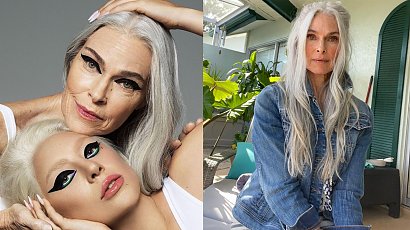 Siwe włosy według Roxanne Gould - zobacz, jak nosić je z dumą! Silver modelka współpracuje z najlepszymi, w tym z Lady Gagą!