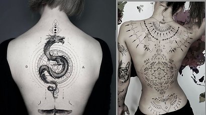 Tatuaże na plecach: skrzydła, kwiaty, kosmos, napis. Zobacz 14 pięknych projektów!