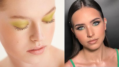 Zielony makijaż oczu - sprawdź, czego się wystrzegać. Poznaj najmodniejsze pomysły na lato 2022! Soft look, cut crease i nie tylko!