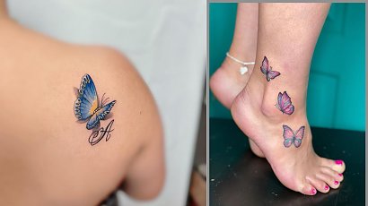 #butterflytatto - tatuaż w kształcie motyla. Zobacz te piękne stylizacje i zainspiruj się!