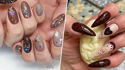 #chocolatenails - paznokcie czekoladowe. Ten kolor to gorący trend na jesień 2022! Zobacz najlepsze stylizacje!