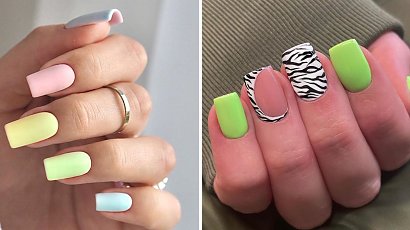 Paznokcie kwadratowe krótkie - ten kształt paznokci to gorący trend na lato! Zobacz najlepsze stylizacje!